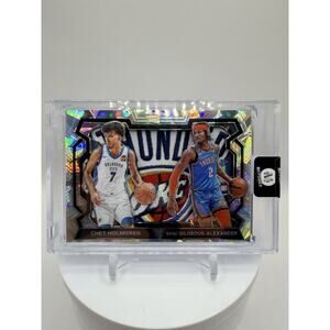 Art Card Chet Holmgren & Shai With Thunders Patch Made By Mayflower Custom Cards